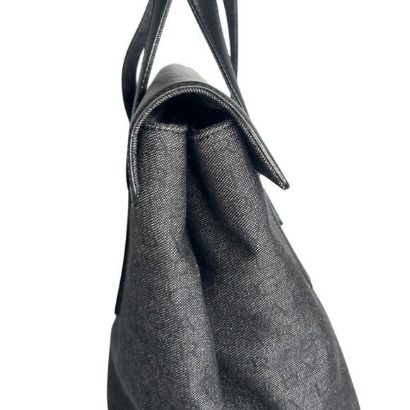 💎✨Beautiful✨💎Authentic BVLGARI Logo Mania Canvas Leather Tote Bag - Picture 4 of 16